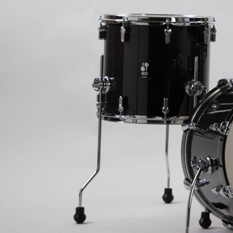 Sonor AQ2 Maple 14" Floor Tom , Transparent Black - IN STOCK image 1