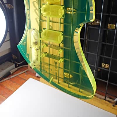 B.C. Rich Acrylic Series Mockingbird 1999 - Translucent Green image 10