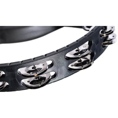 Meinl Headliner ABS Hand Held Tambourine Steel Jingles Black image 4
