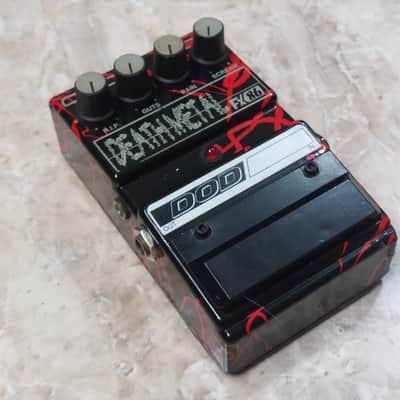 DOD Death Metal Distortion FX86 1990s - Airbrush Black and Red (1st Edition) image 3