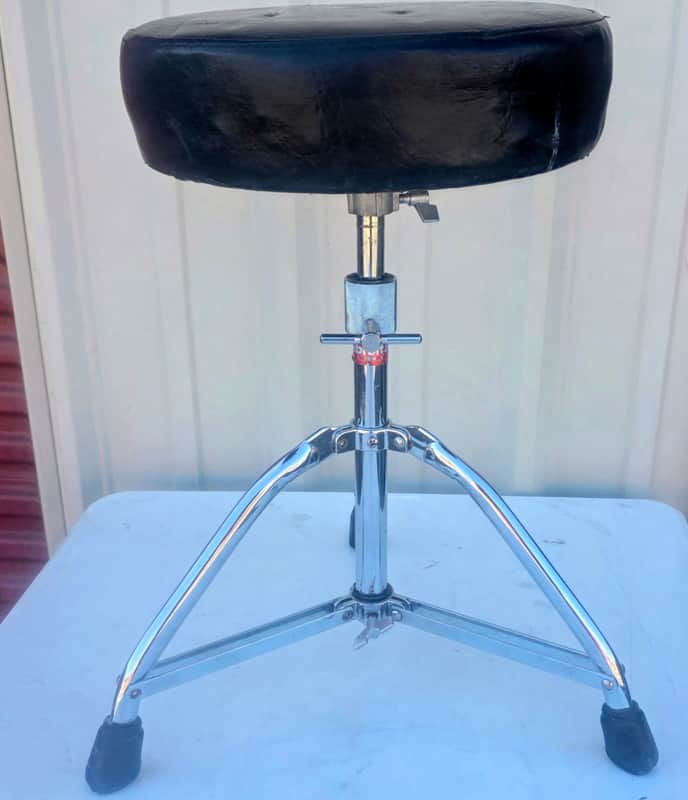 Gibraltar 9608 9600 Series Pro Round Seat Drum Throne 2010s - Black/Chrome image 1