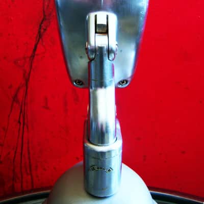 Vintage 1950's Shure 51 dynamic Microphone w A84B adapter & Shure S-36 mic stand DISPLAY Nat King Cole image 10