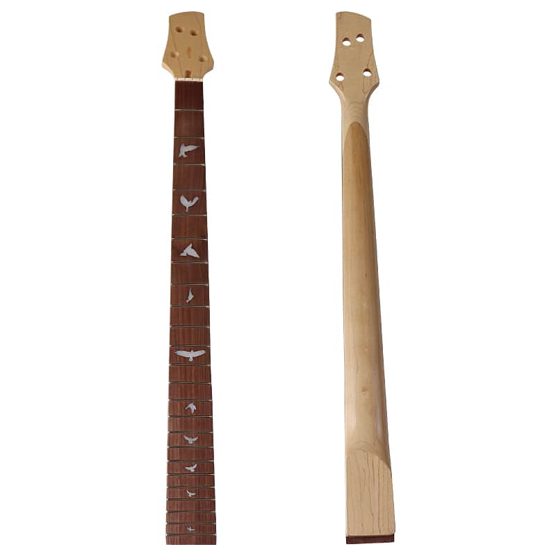 Canada Maple 4 Strings Left Hand Bass Neck,24-Fret image 1