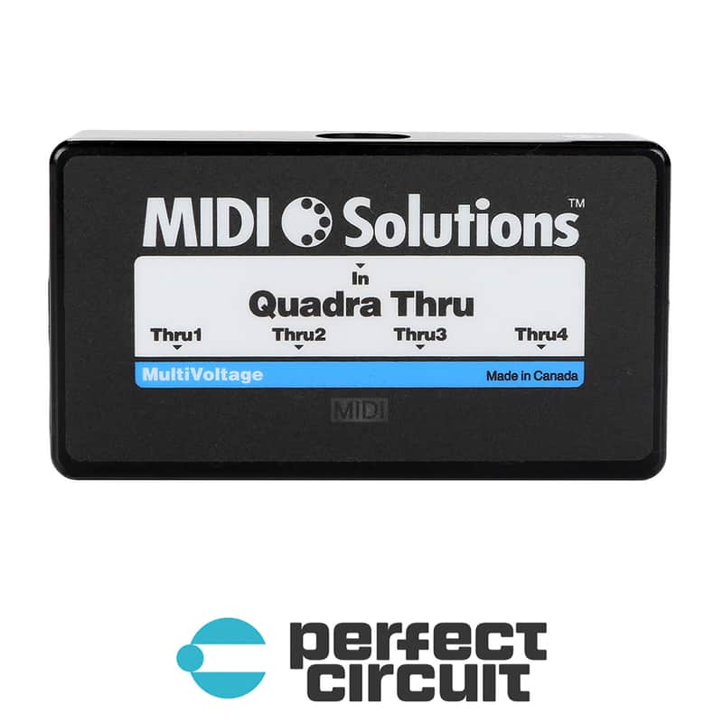 MIDI Solutions Quadra Thru 4 Output MIDI Thru Box image 1