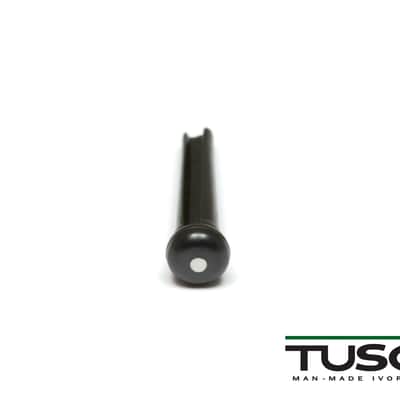 TUSQ Bridge Pins, Black w / 2mm White Dot  #PP-2122-00 image 4