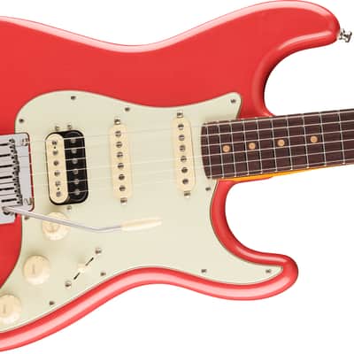 Fender American Ultra Luxe Vintage '60s Stratocaster HSS Rosewood FB Fiesta Red with Case image 4