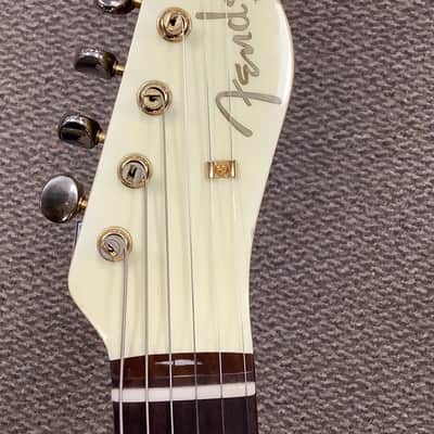 1996 Fender (Japan) 50th Anniversary Telecaster White Pearloid/Gold w/ Gig Bag image 4