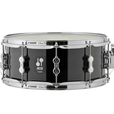 Sonor AQ2 Transparent Black Lacquer BOP 18x14_14x13_12x8_14x6 Shell Pack +Throne | Authorized Dealer image 4