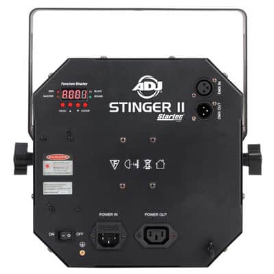 ADJ Stinger II 3-FX-IN-1 LED Effect Light + X-Static Twister Fog Machine image 3