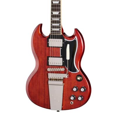 Epiphone Inspired by Gibson Custom 1964 SG Standard with Maestro Vibrola Reissue Cherry Red w/case