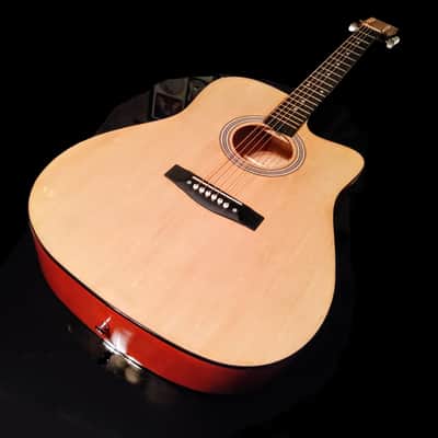 🎸FAST, FREE SHIPPING!🎸 Acoustic Guitar w/Soft Case/Gig Bag, Strap, & Tuner! image 2