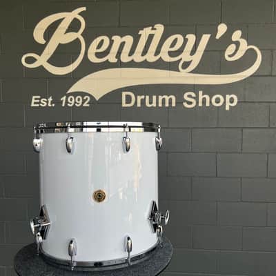 Gretsch USA Custom 16x16" Floor Tom in Solid White Nitron image 1