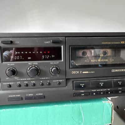 Technics Sterio Double Cassette Deck RS-TR333 1992 - Black image 3