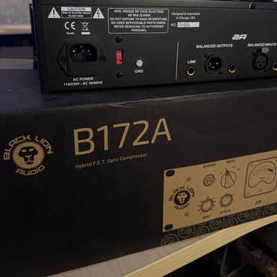 Black Lion Audio B172A 2-Channel Hybrid FET/Optical Compressor 2019 - 2021 - Black image 6