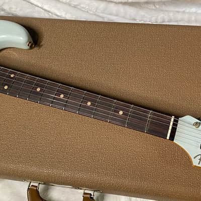 NEW! Fender Limited Edition Custom Shop 1960 Stratocaster Relic - Aged Sonic Blue - Matching Peg Head - 7.8lbs - Authorized Dealer - G07113 image 5