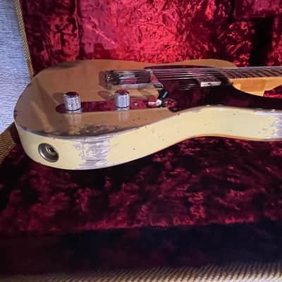 Fender télécaster 2021 - Fender MBD Limited 1952 Telecaster Humbucker Heavy Relic Nocaster Blonde image 12