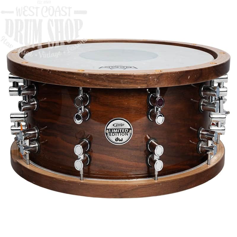 Used PDP PDSX7514NATC2 7.5x14 Snare Drum Maple/Walnut Shell with Wood Hoops + Internal Trigger image 1