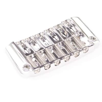 Genuine Hipshot Ibanez Gibraltar replacement Bridge 6 String Chrome 4IBG06C image 2