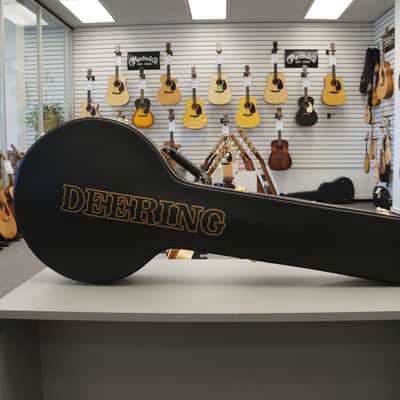Deering White Lotus 5-String Banjo Natural image 12
