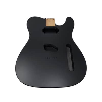 Brio T-Style Guitar Body – Black -Nitro Satin - Alder image 2
