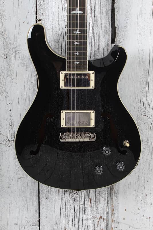 PRS SE Hollowbody Standard Piezo Electric Guitar Dog Hair Smokeburst with Case image 1