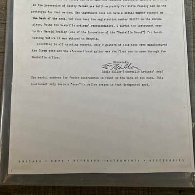 Fender Rosewood Telecaster 1968- 1st Ever Prototype Built For Elvis Presley! Includes Documentation! image 2