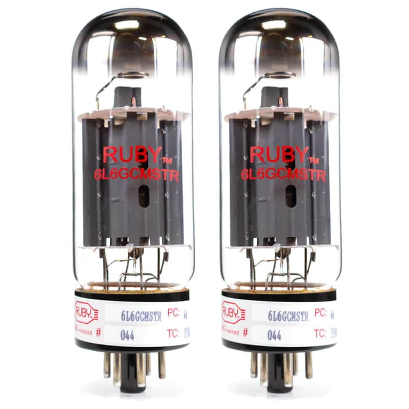6L6 RUBY Matched Pair Ruby image 1