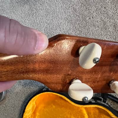 Kamaka Tenor Ukulele — vintage white label 1970s - Natural koa image 16
