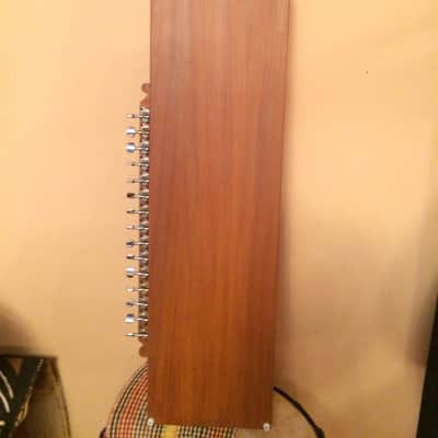 Swarsangam Indian Tanpura Swarmandal Combination Instrument 4-string tanpura w/wound strings, 15-str image 4