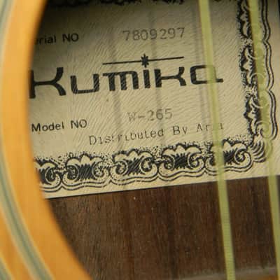 vintage KUMIKA by ARIA W-265 acoustic dreadnought GUITAR mij Kumiko Japan GUITAR RARE image 10