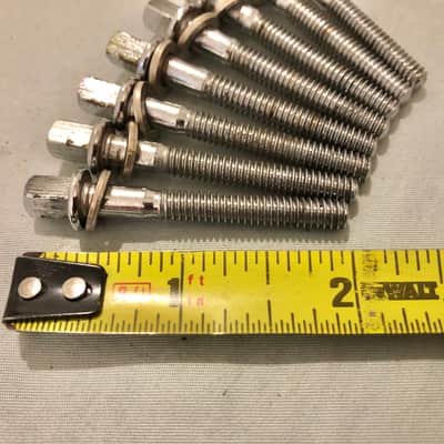(8) Vintage 50s 60s Slingerland or Gretsch 2” Tension Rods, Snare Drum, Tom image 2