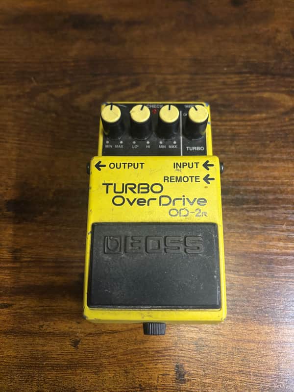 Boss OD-2R Turbo OverDrive (Silver Label) 1994 - 1997 - Yellow image 1