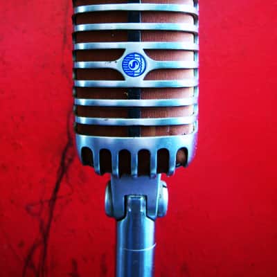 Vintage early 1950's Shure 55S dynamic cardioid microphone w extras Elvis 55 55SW 556S image 14