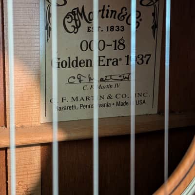 2006 Martin 000-18 Golden Era 1937 - Adirondack Shade Top image 7