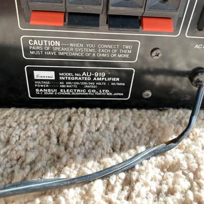 Sansui AU-919 Integrated Power Amplifier image 11