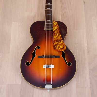 1940s Regal Vintage Archtop Acoustic Guitar, Spruce & Mahogany, USA-Made w/ Case image 2