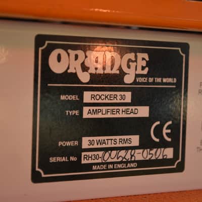 Orange Rocker 30 Head 2004 (w/Flight Case!) image 8