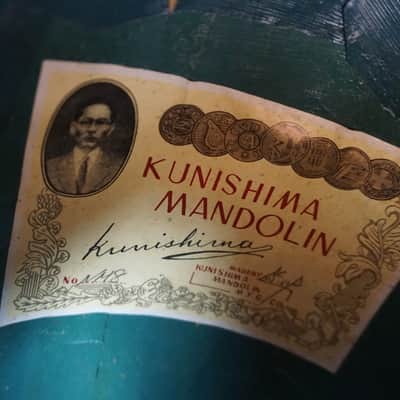 Kunishima NM8 Bowl Back Mandolin w/ Hard Case Vintage Japan image 7