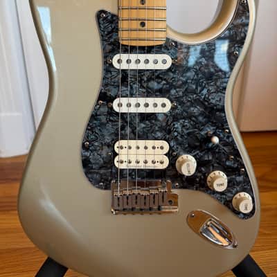 Fender US American Lone Star Stratocaster HSS with Maple Fretboard 1999 - Humbucker bridge - Shoreline Gold image 10