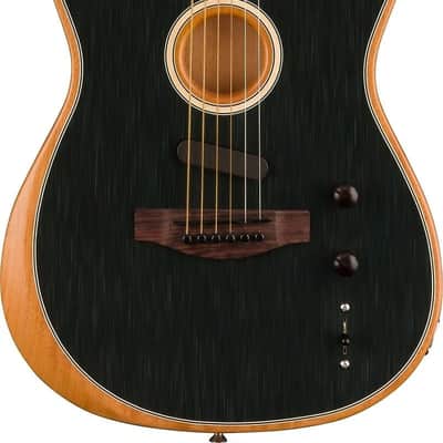 NEW Fender Acoustasonic Player Telecaster Acoustic-Electric Guitar - Brushed Black with Rosewood Fingerboard, Help Support Small Business & Buy It Here ! image 1