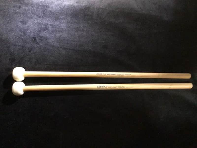 Rohema Percussion - Pro Series - Timpani Mallets Barock X-Hard Felt Disc (Made in Germany) image 1