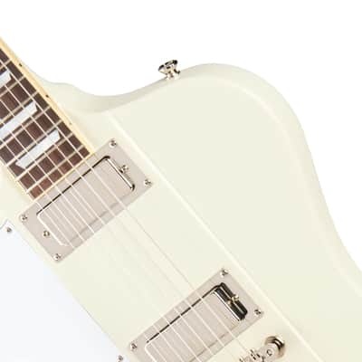 1963 Firebird V Left Handed Electric Guitar Polaris White image 7