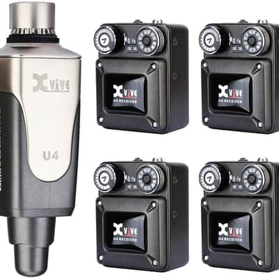 Xvive U4R4 Wireless In-Ear Monitoring System with 4 Receivers image 2