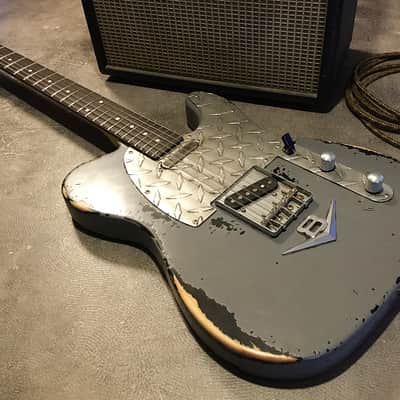 USA Relic Tele Style Electric Guitar Road Worn Grey by Nate's Relic Guitars image 6