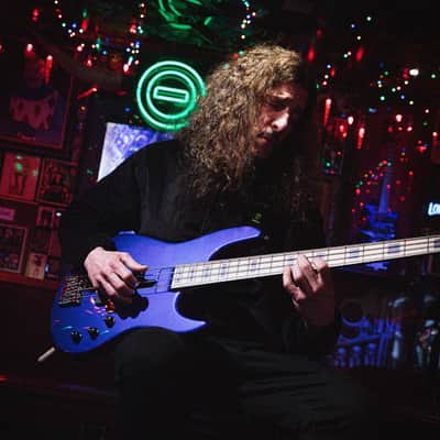 Spector NC-4 Frank Bello Signature 4-String Electric Bass with Signature EMG Pickups, Alder Body, Maple Neck/Fingerboard, and Chrome Hardware (Tina Rose Purple) image 7