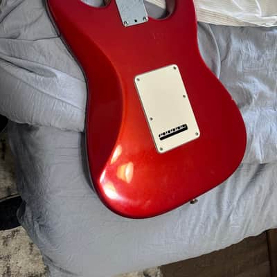 Fender American Standard Stratocaster Left-Handed with Rosewood Fretboard 1990 - 1993 - Frost Red image 9