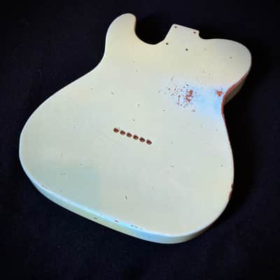 Telecaster Aged Guitar Body - Sonic Blue medium guitar relic guitar body by Jozo Reece Guitars image 14