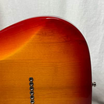 Fender American Deluxe Telecaster Guitar with Case 2008 - Aged Cherry Sunburst / Rosewood fingerboard image 14