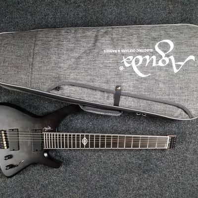 AGUDA Black hole 7 string Trans Black headless guitar image 1