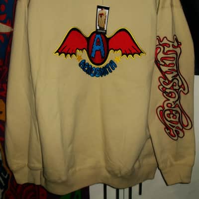 aerosmith summer 1975 sweet emotion boston ma unisex 2xl official sweatshirt - steve tyler joe perry hard rock gems pump image 1